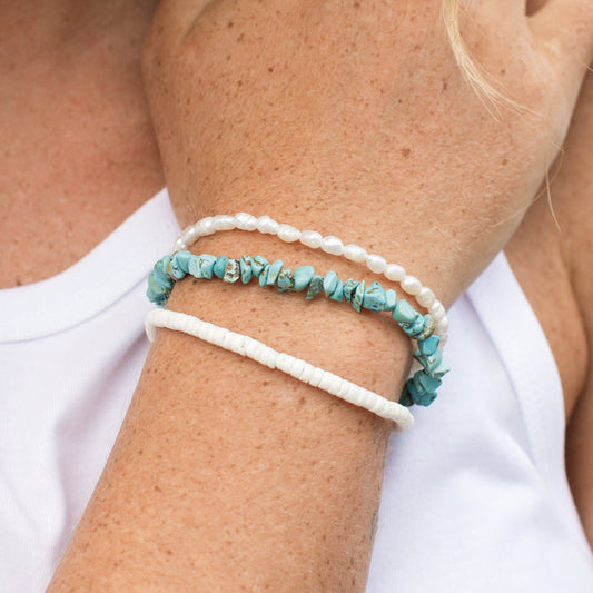 Mengwi-Naturstein-Armband-Set