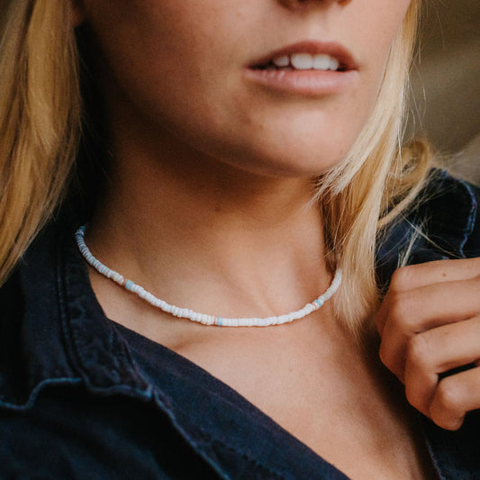 Puka-Pastell Muschelkette
