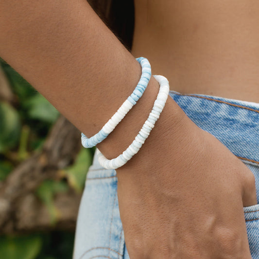 Puka Muschelarmband
